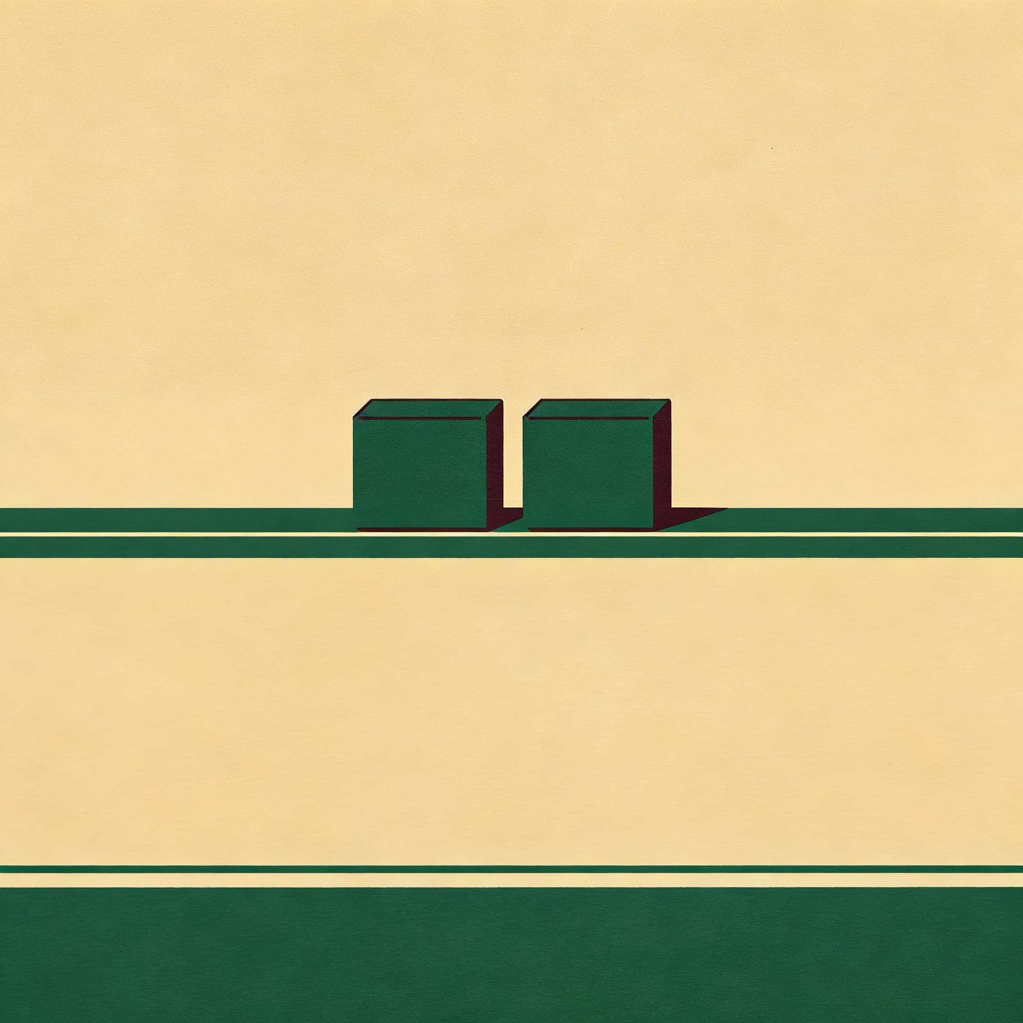 Two similar items shown side by side, the difference between them now visible.